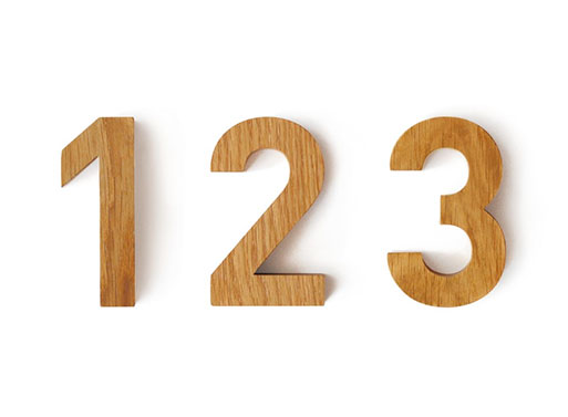 FF DIN Typeface House Numbers